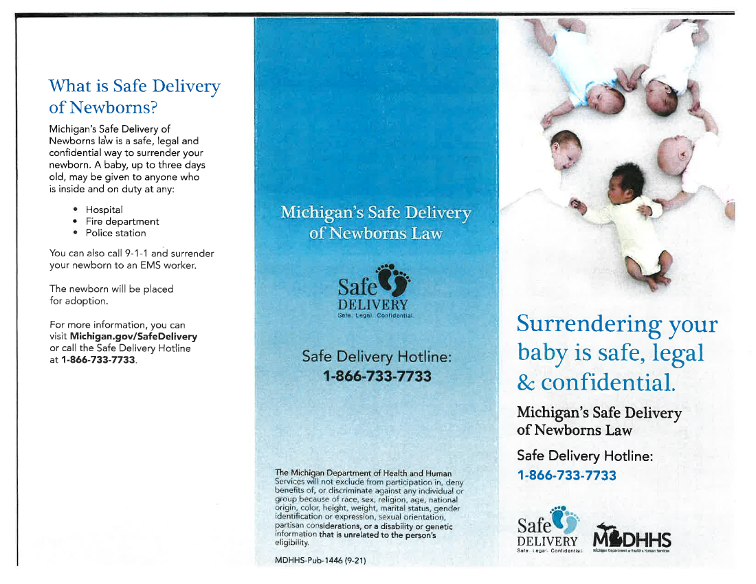 Safe Surrender brochure — outside panels