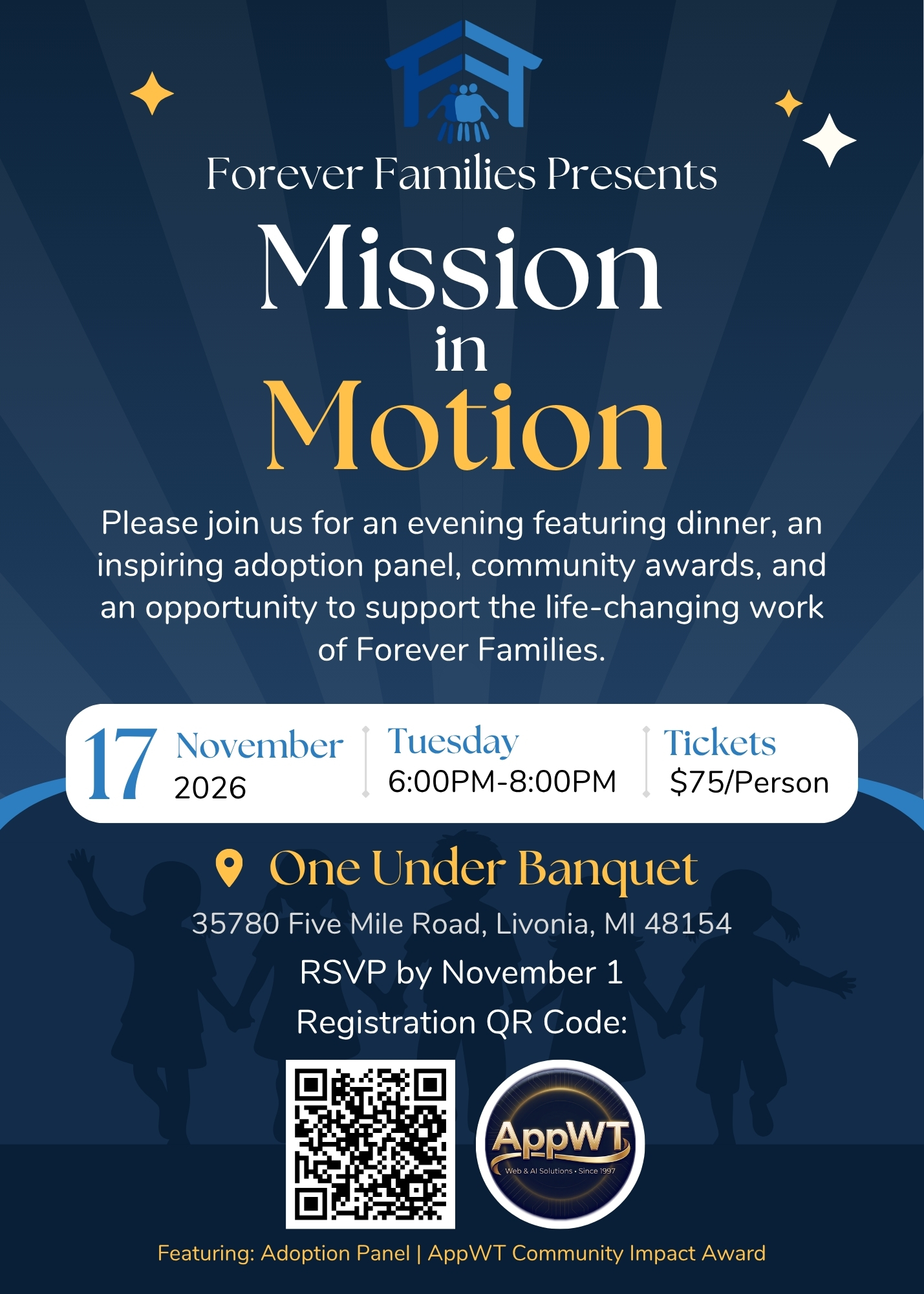 Mission in Motion - Forever Families - Tuesday, November 17, 2026