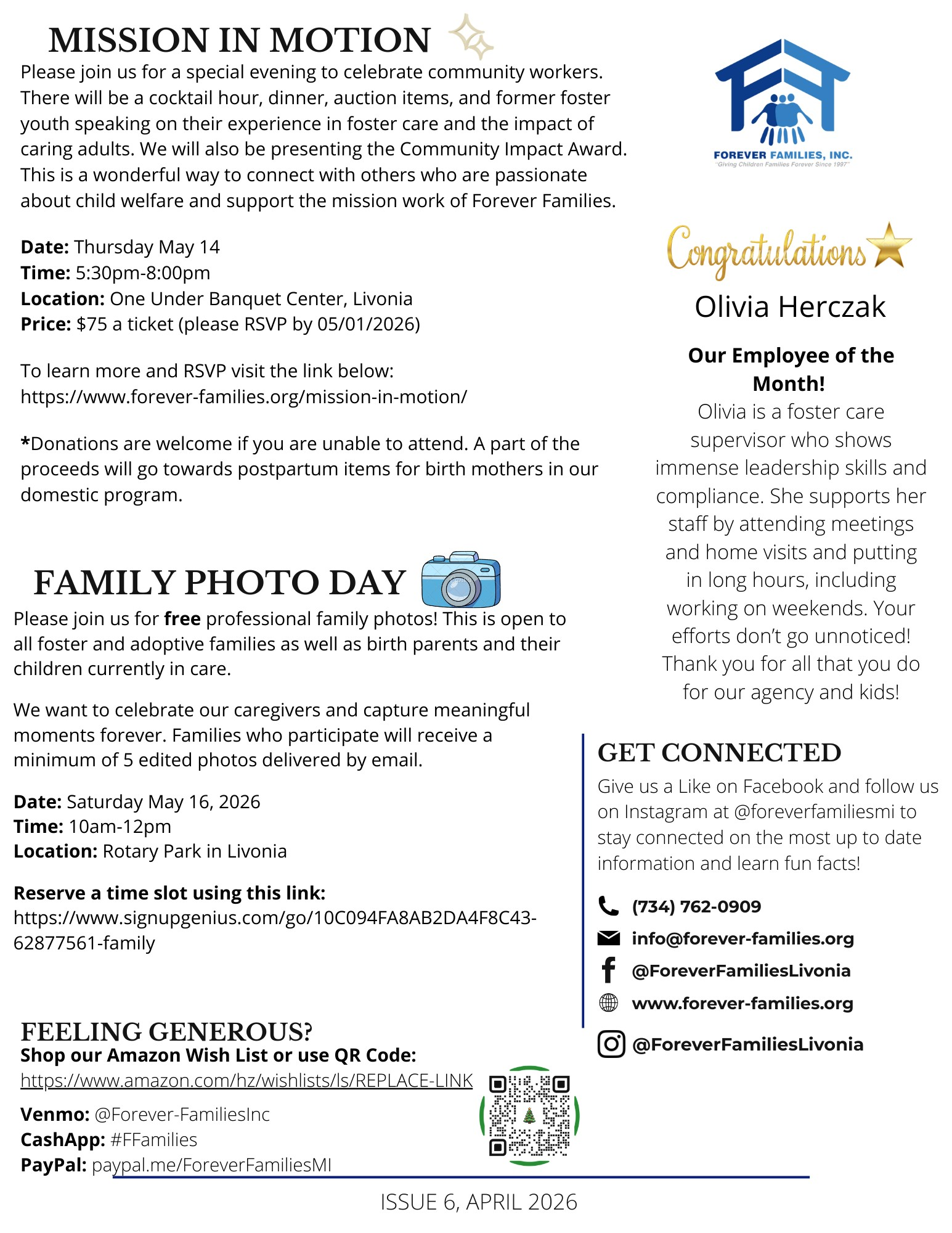 Forever Families Insider, April 2026 &mdash; Page 2