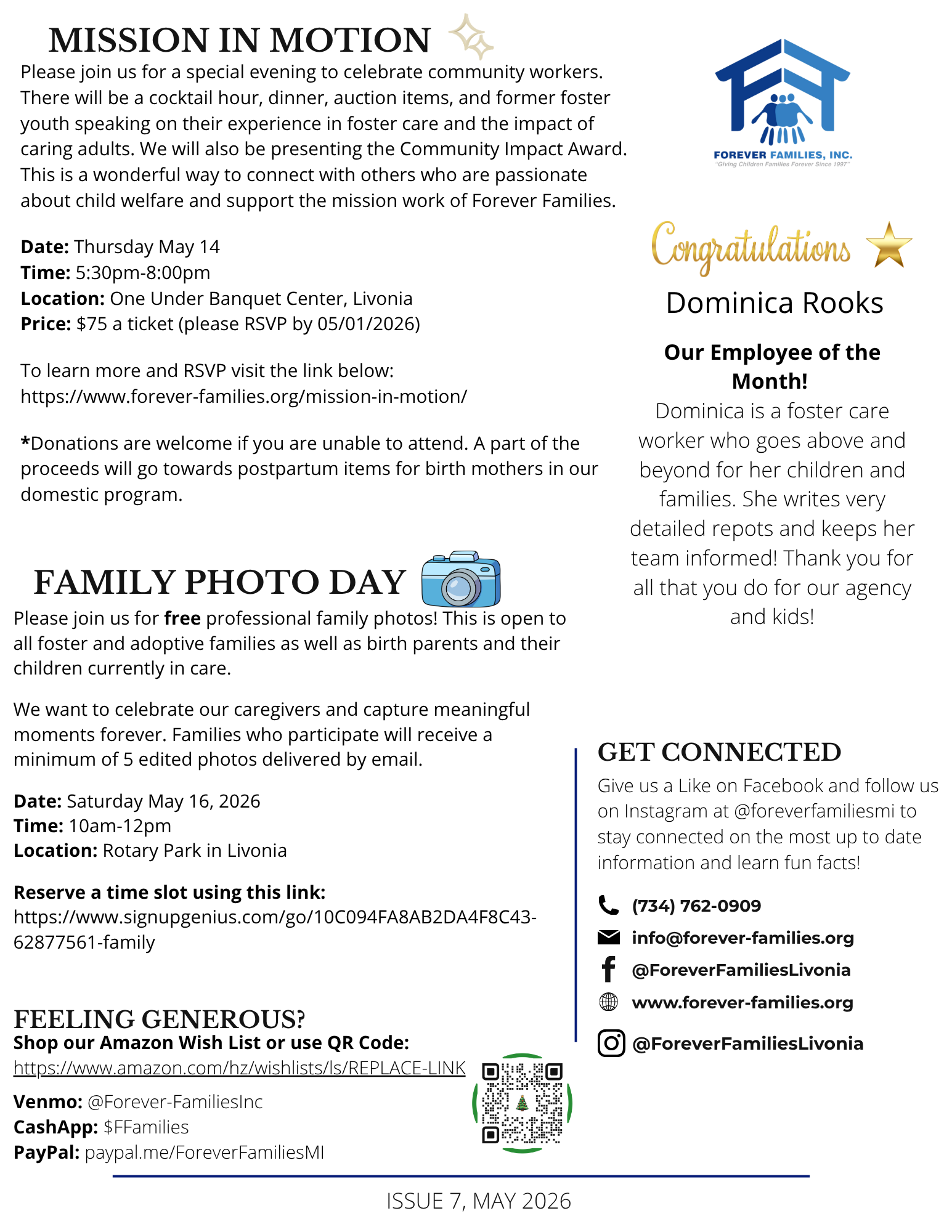 Forever Families Insider, May 2026 &mdash; Page 2