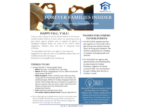 Forever Families Insider — November 2025